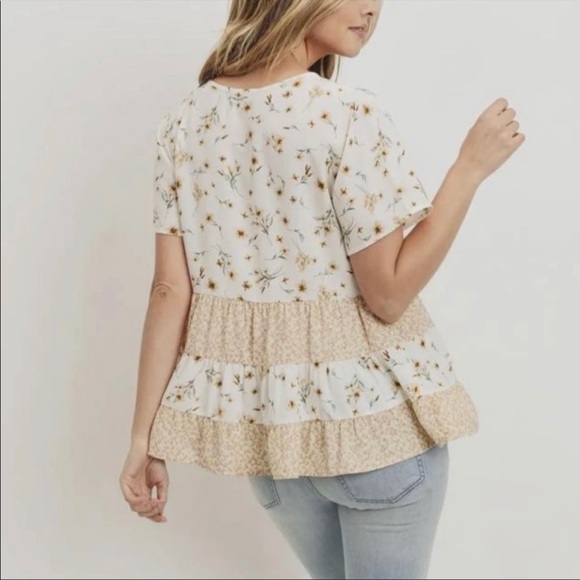 Paper Crane Tops - Paper crane tiered top from Anthropologie